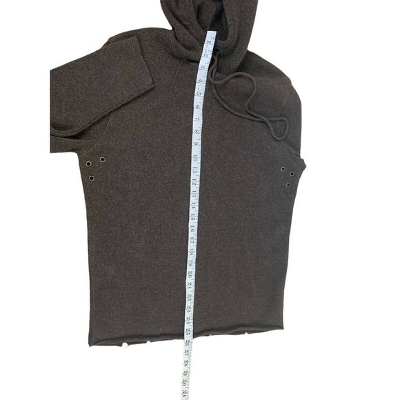 Burberry brown women’s pullover hoodie Sz M  Pure Wool Hoodie Distressed New Age - Picture 9 of 12